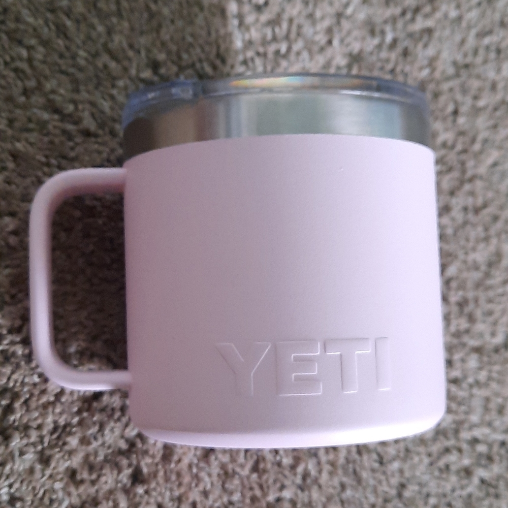 BRAND NEW YETI MUG W LID (light pink)